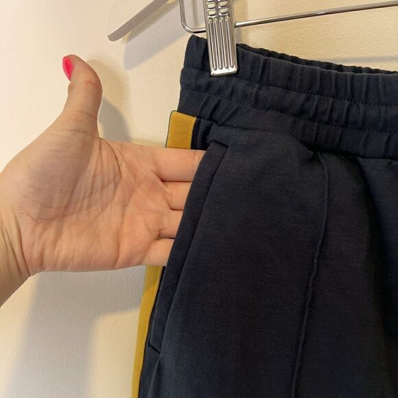 Spiritual Gangster Blue High Waisted Side Stripe Track Pants - Picture 5 of 7